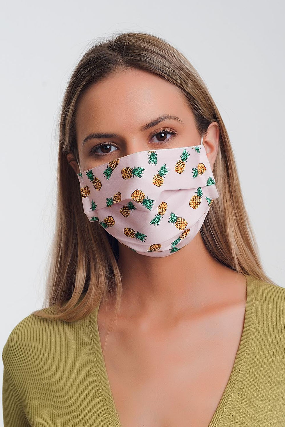 Thumbnail: 2 PACK Pineapple Print Mask