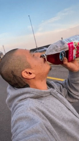 TikTok zvezda dogface ki je posnel viralen trend za Ocean Spray