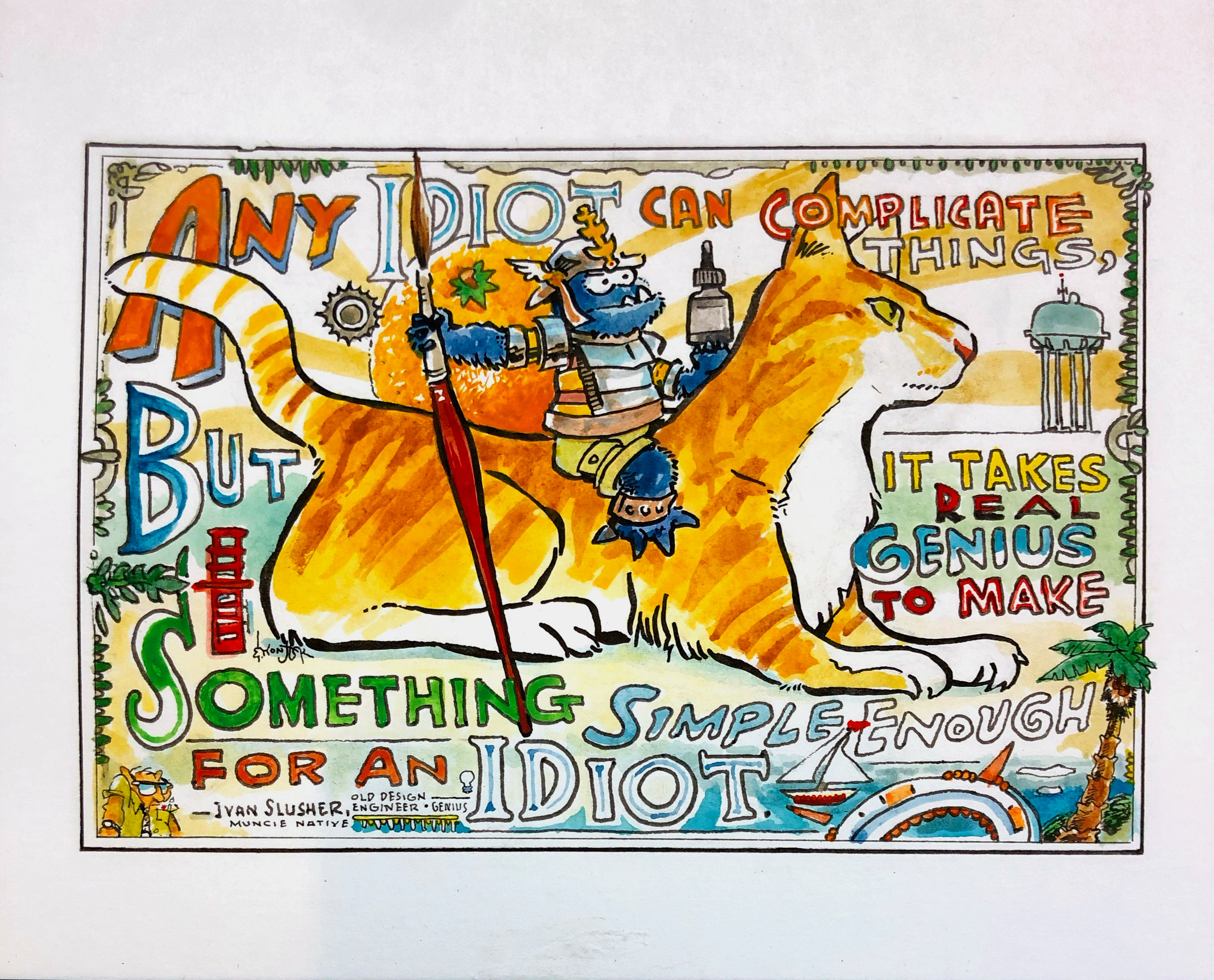 Idiot Easel Rides Penny