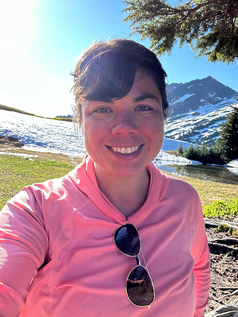 Day ___ of our 10-day trek through the Northern Cascades. By the time I took this selfie, I’d already cried twice from actual, literal fear for my life.