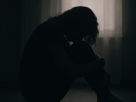 Woman in the wreckage of psychological abuse