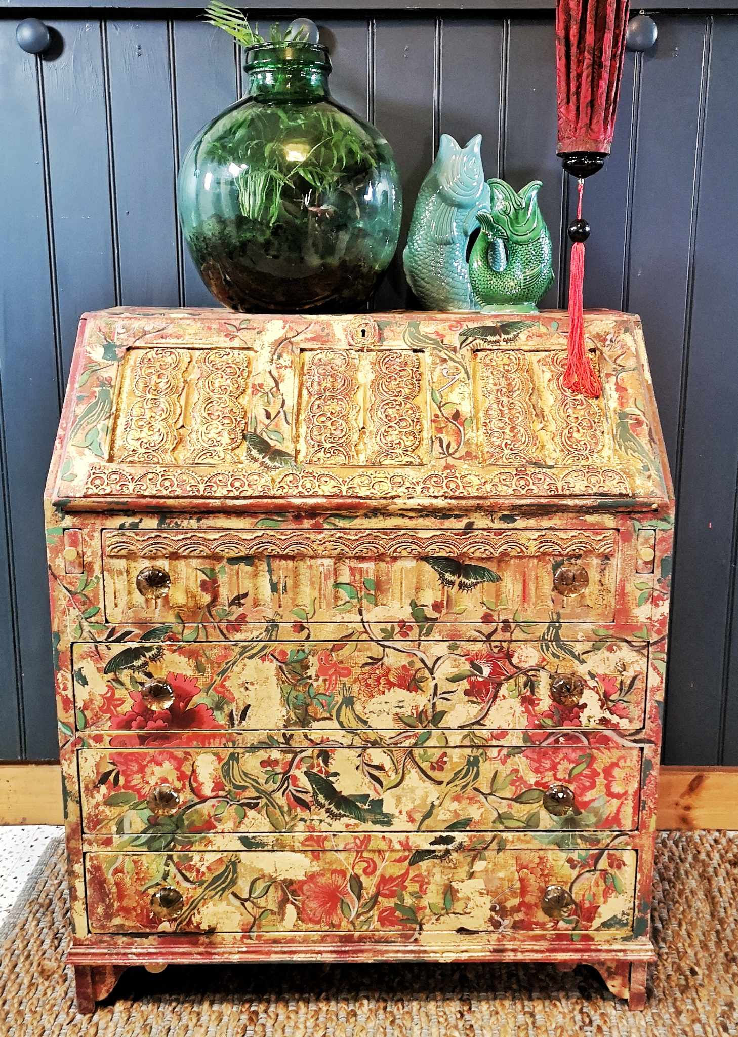 Chinoiserie style writing desk