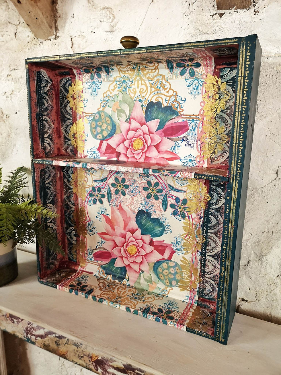 Thumbnail: Former Large partitioned drawer now Beautiful was hanging shelf