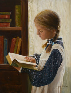pioneer girl reading book