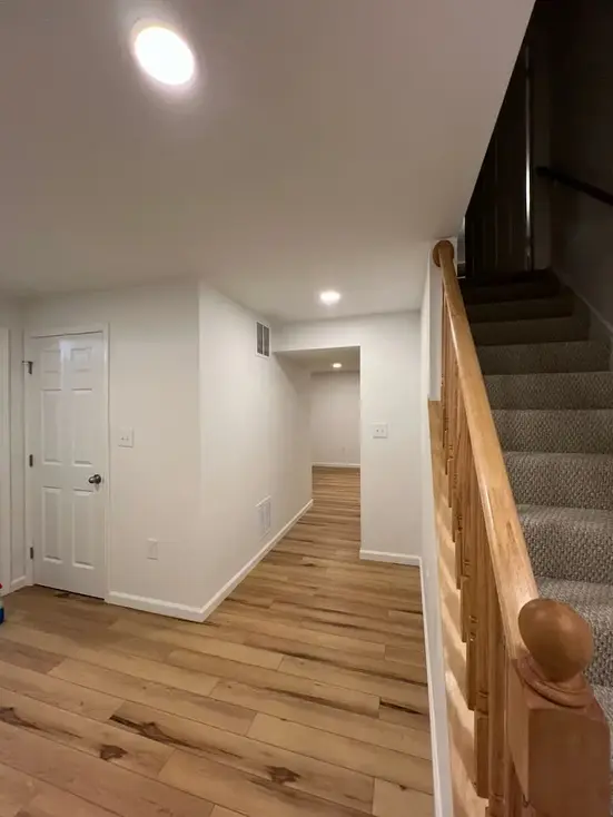 basement kitchenette cabinets Alexandria VA — lower level wet bar conversion by Vale Construction