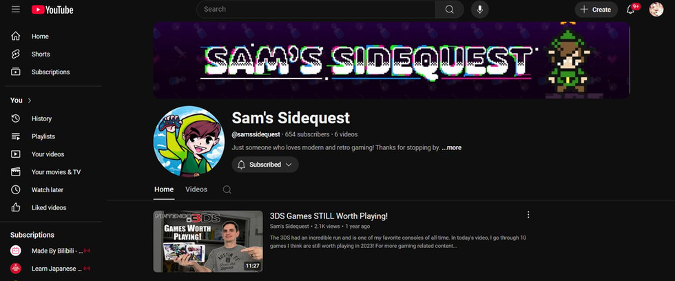 Youtube Front Page