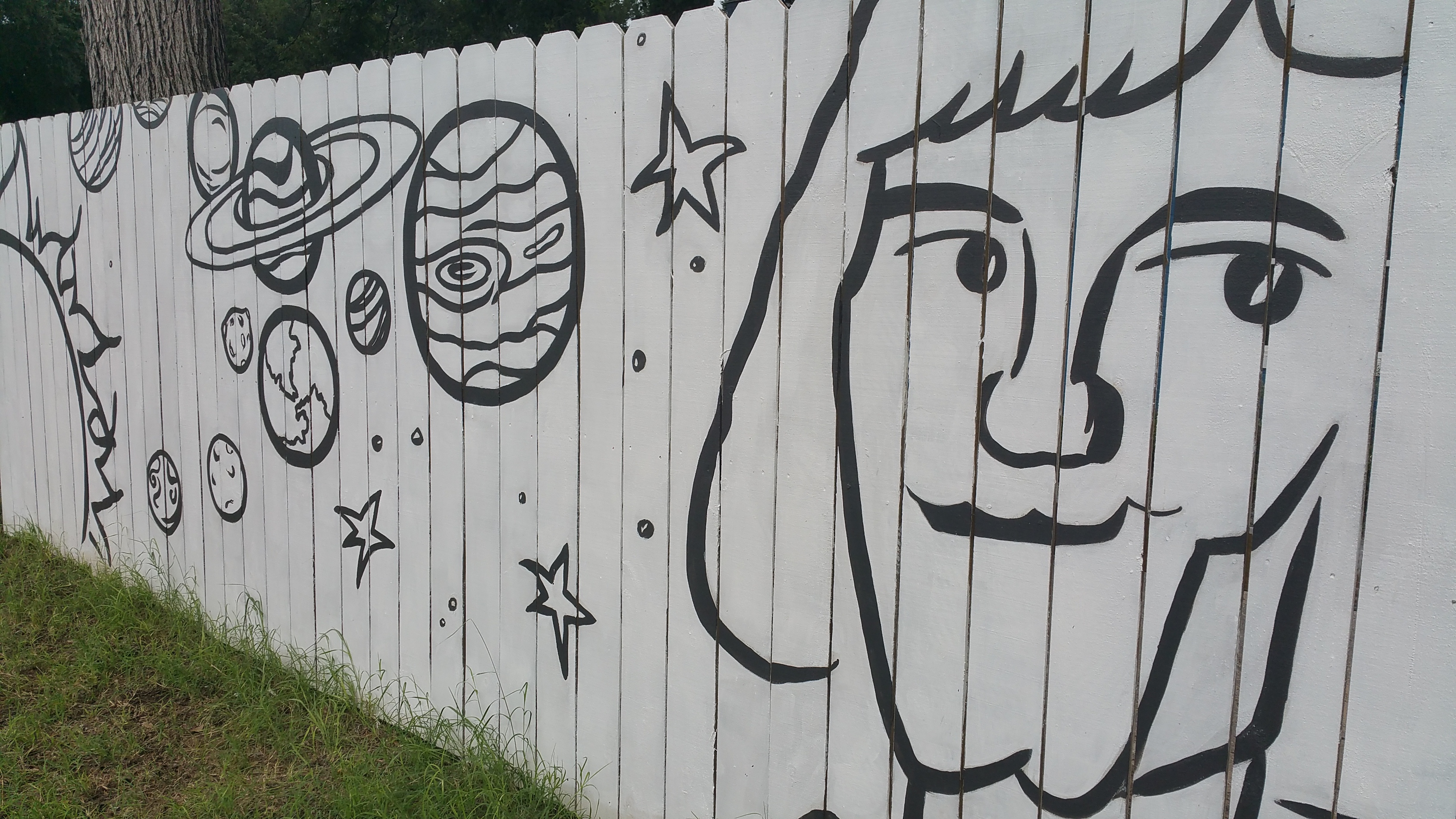 Copernicus mural outside our Academy