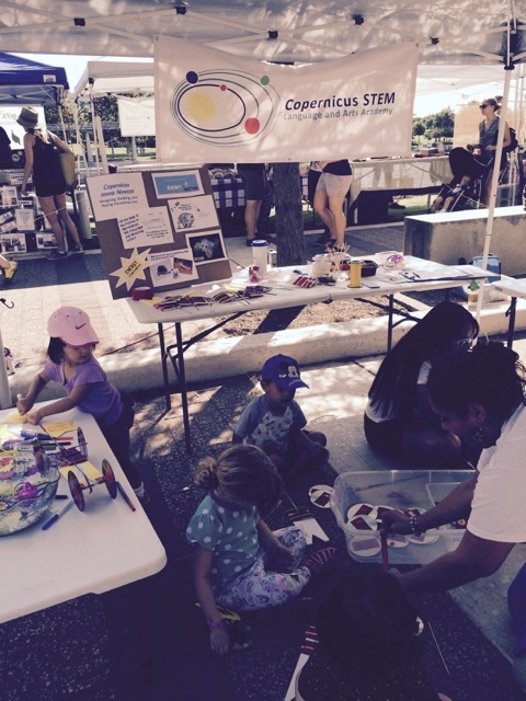 Mousetrap cars at the Farmers Market