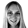 Smiling woman with long blonde hair