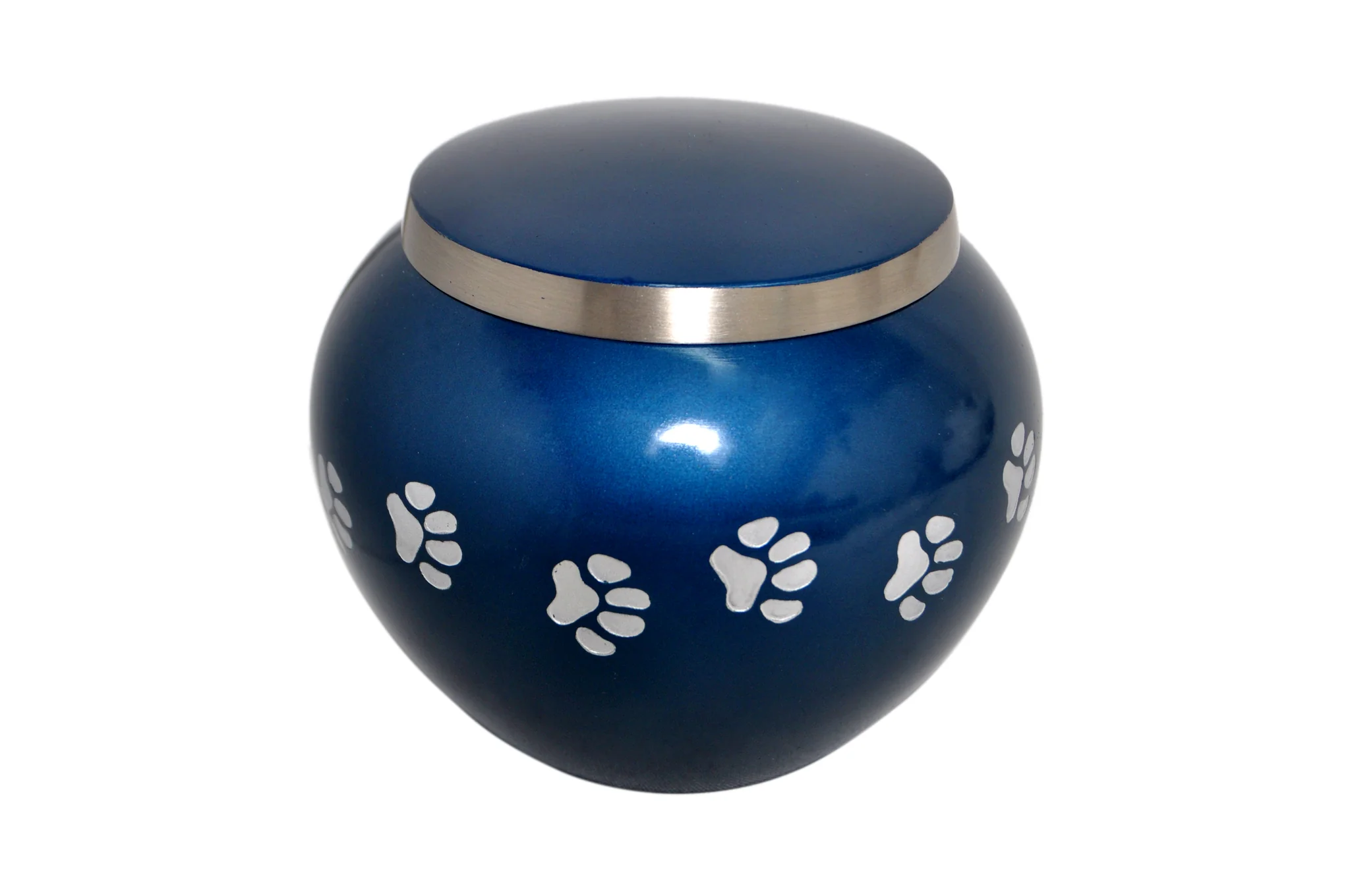 Silver pet urn cheap