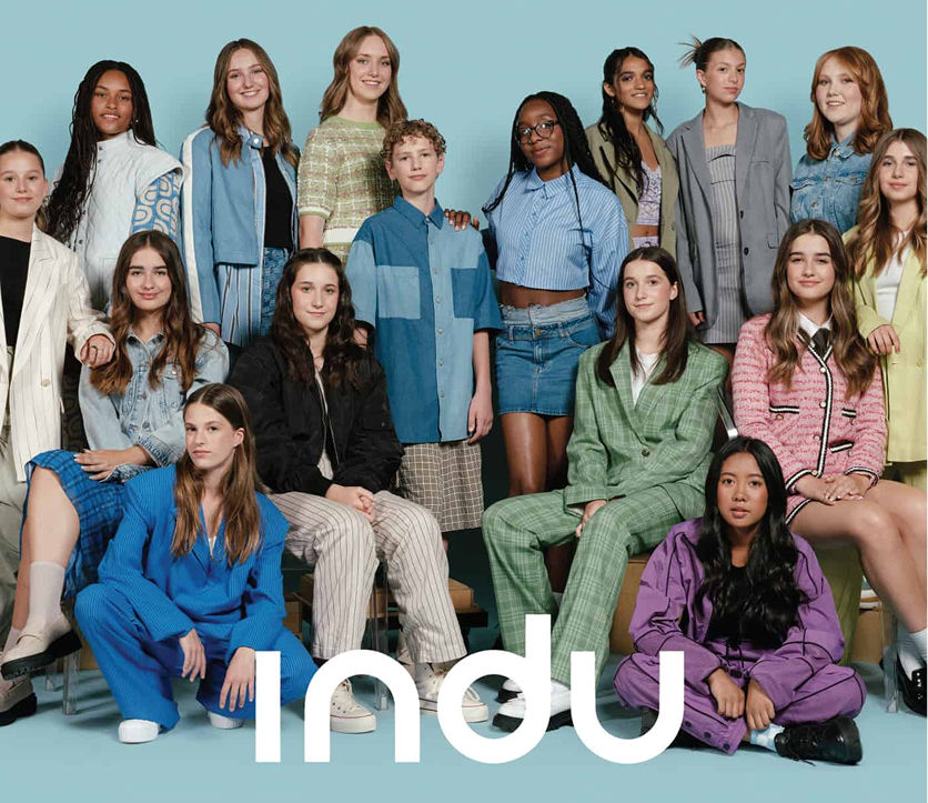 Group portrait of young people, INDU