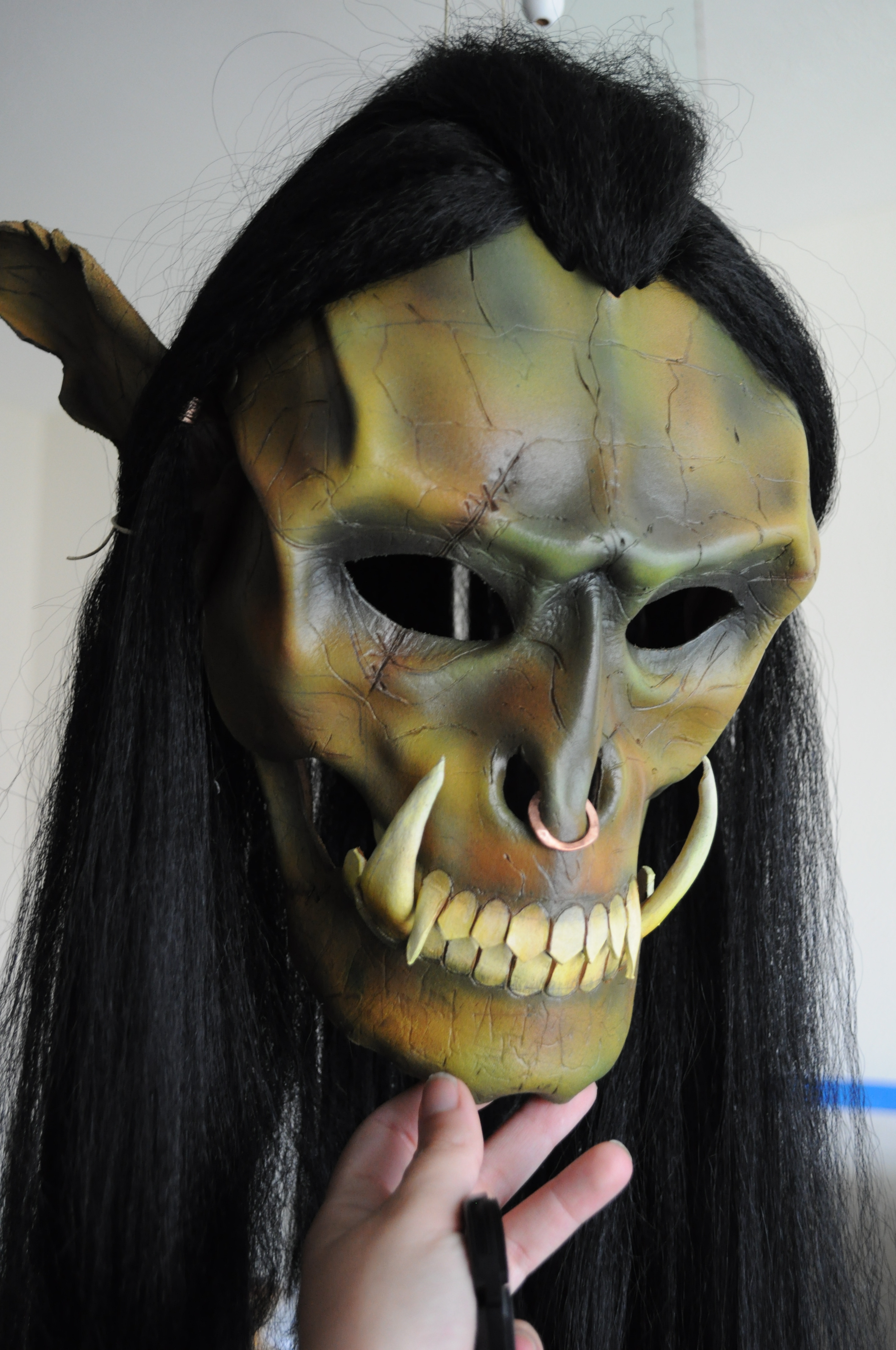 Leather Orc Mask (Green)