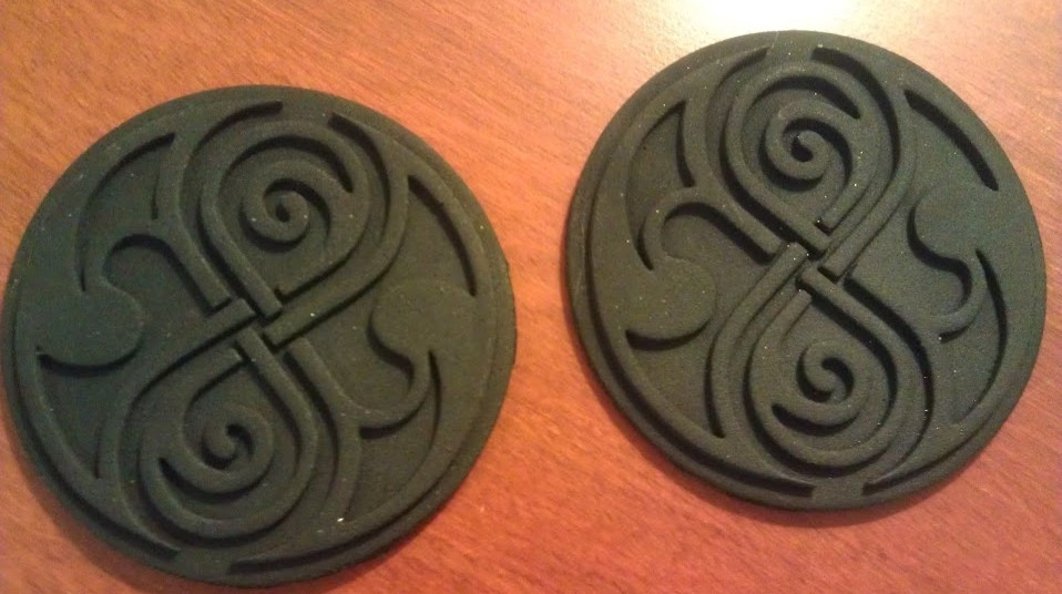 Thumbnail: Seals of Rassilon. Pair. 4" diameter. Resin.