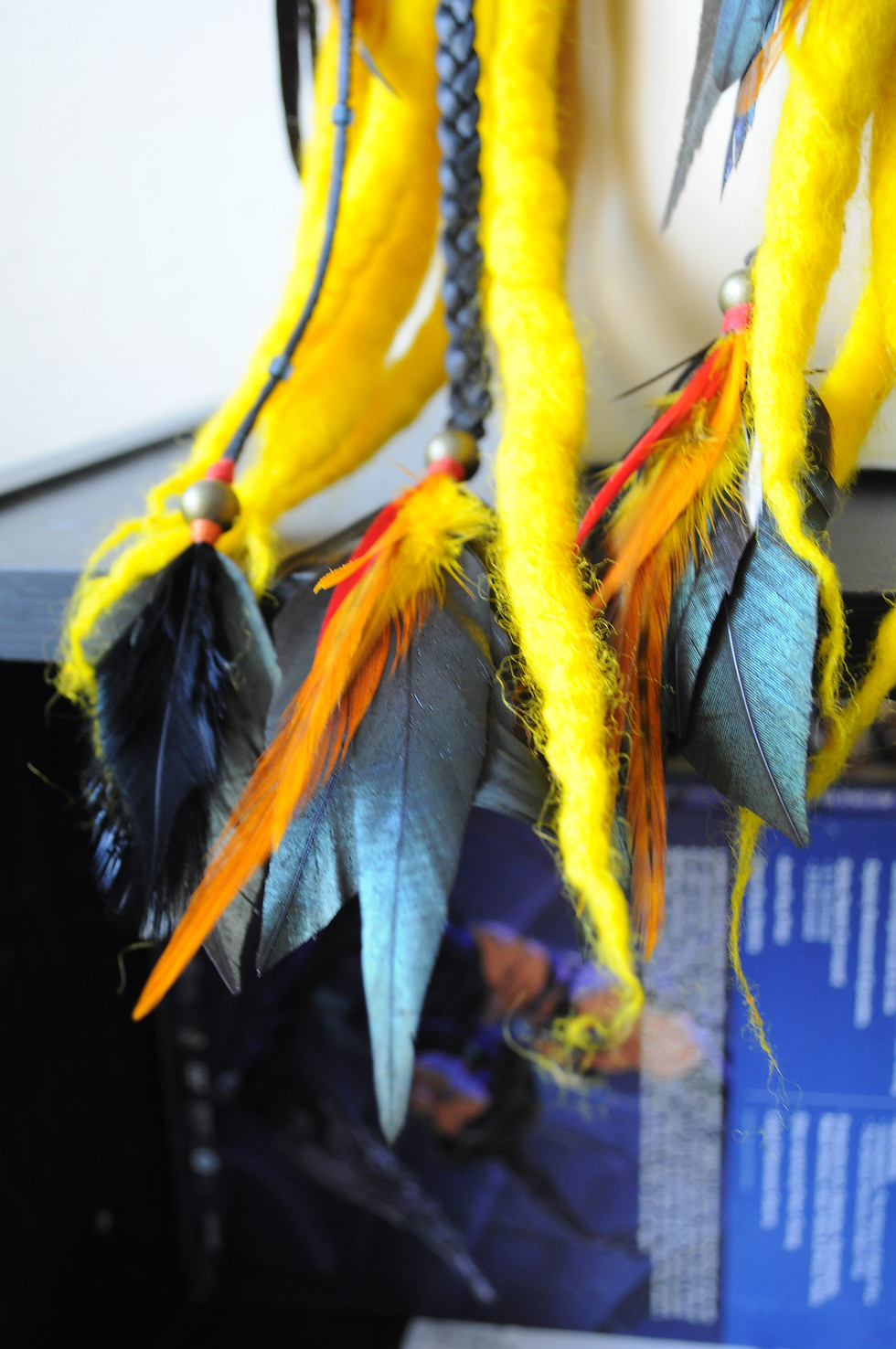 Thumbnail: Horned Headdress w/ Dreads.Elemental series (Fire)