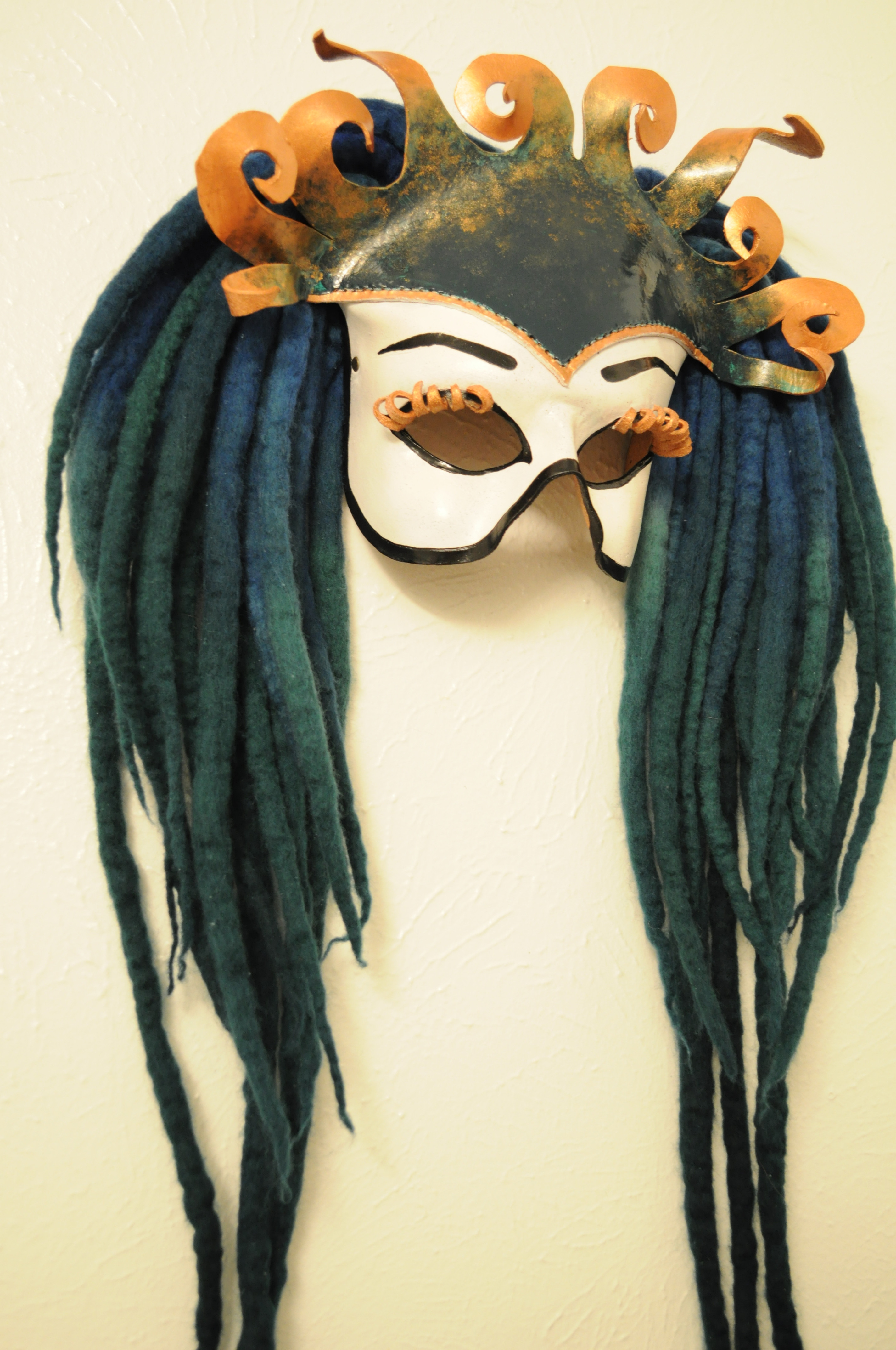 One of a Kind Halfmask. "The Siren"