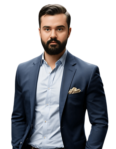 Advogado Willian Roger Borim, especialista em Direito Civil e Imobiliário, com traje social