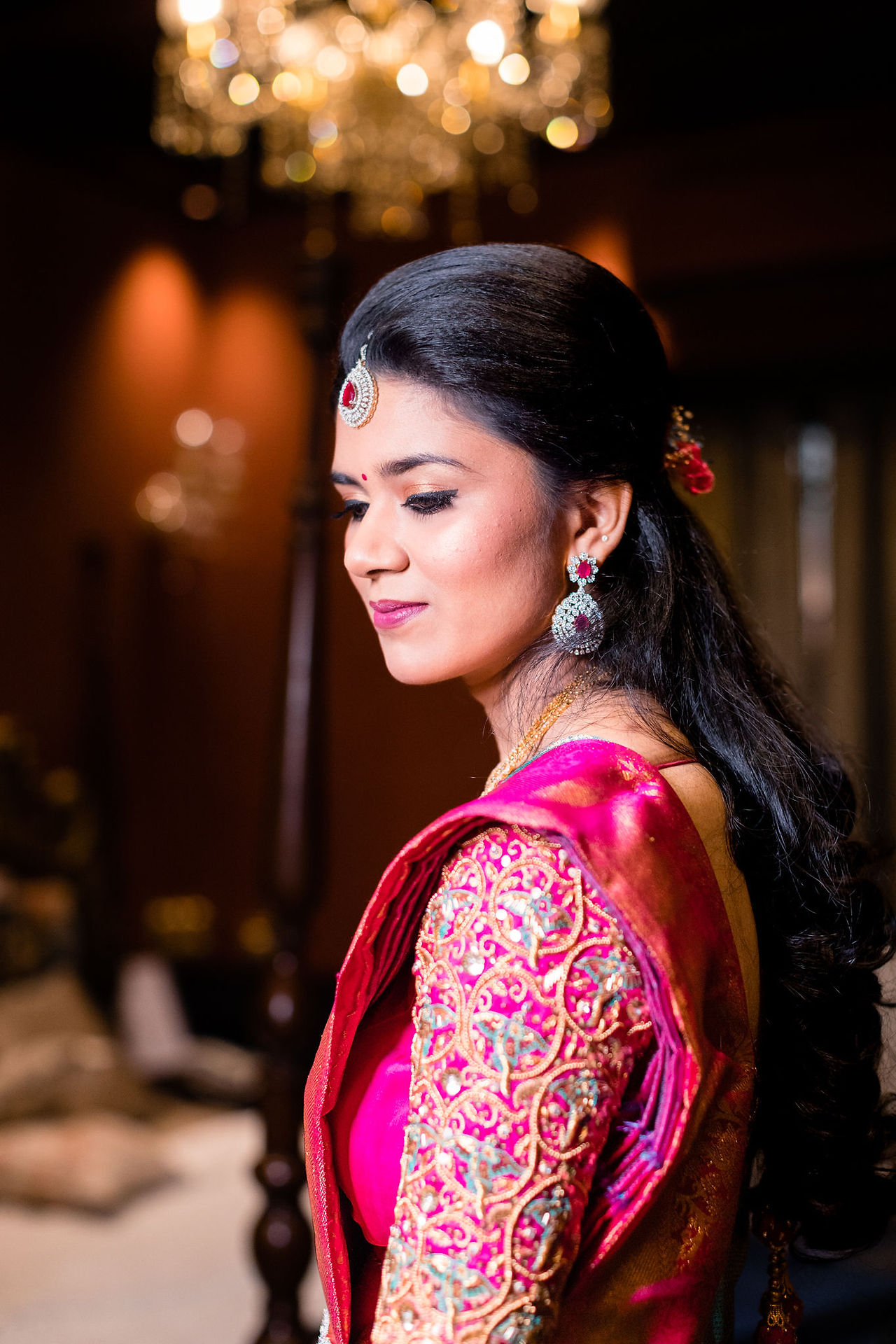 Chennai wedding photography at Shrivaaru Venkataachalapathy Palace featuring beautiful bride and groom
