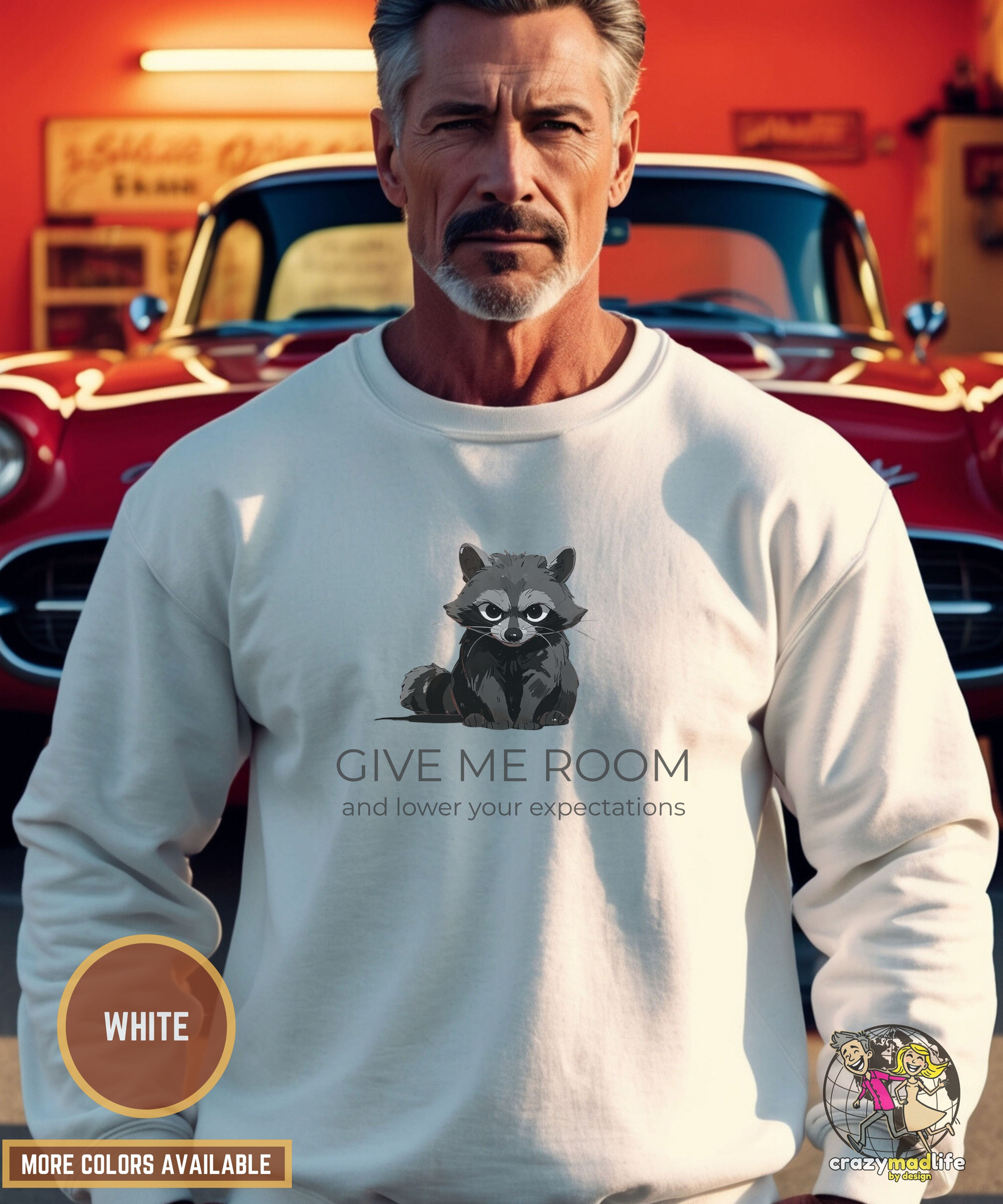 Raccoon Graphic | Sarcastic Sweatshirt | Unisex Sweatshirt | Raccoon Lover Gift
