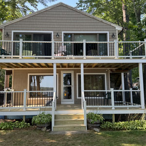 New decking and a new Trex composite railing system.