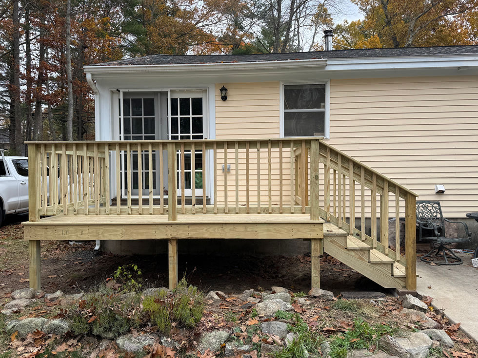 New Pressure Treated Deck