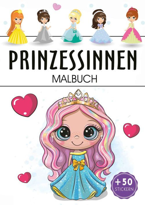 Prinzessinnen - malbuch +50 stickern