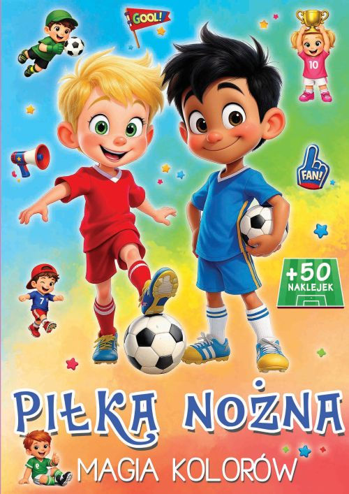 Piłka nożna - Magia kolorów +50 naklejek