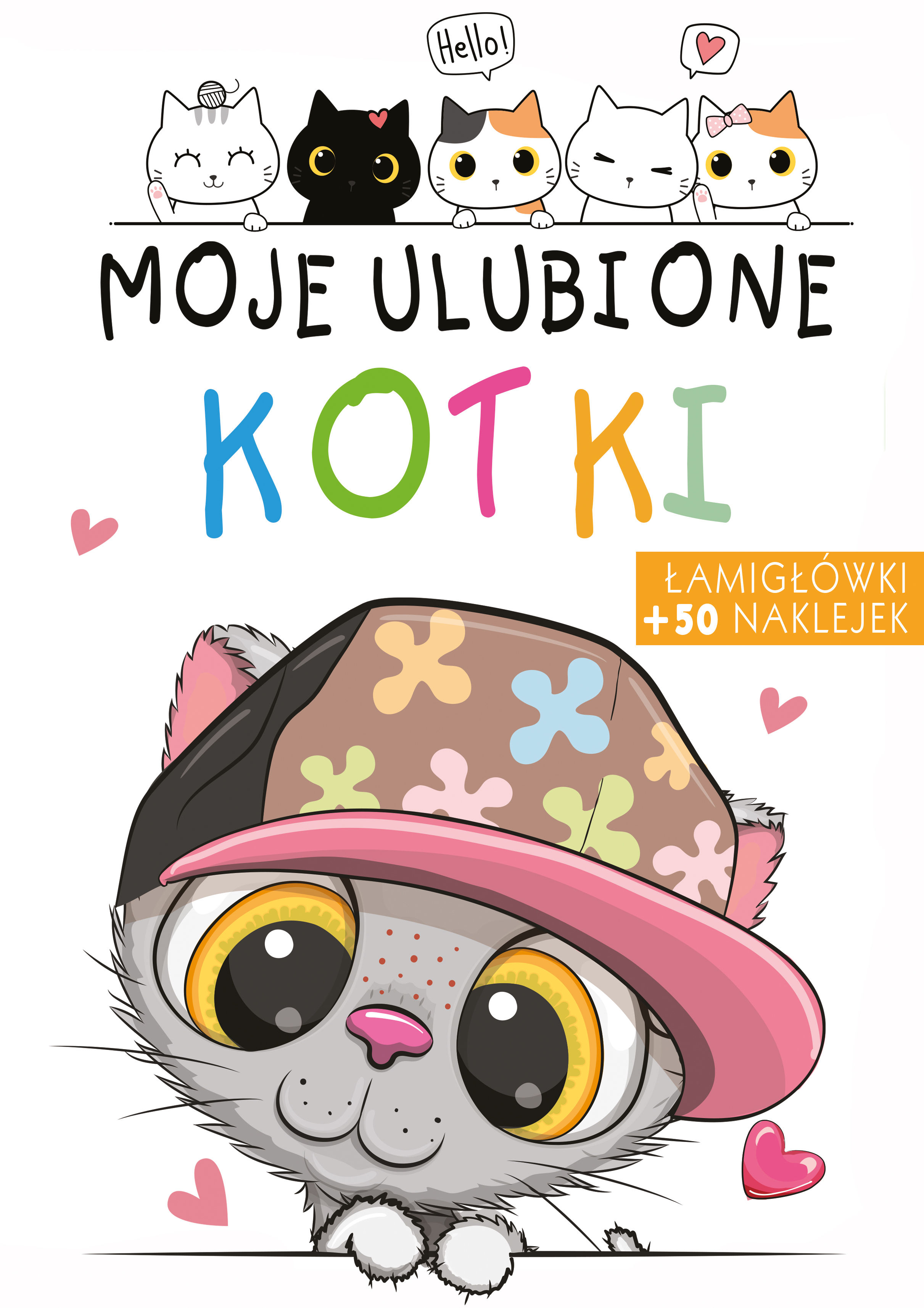 Moje ulubione kotki +50 naklejek