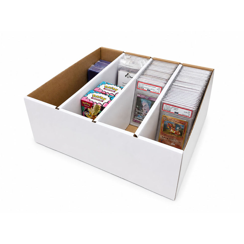 Thumbnail: 4 Row Graded Card Trading Card Storage Box