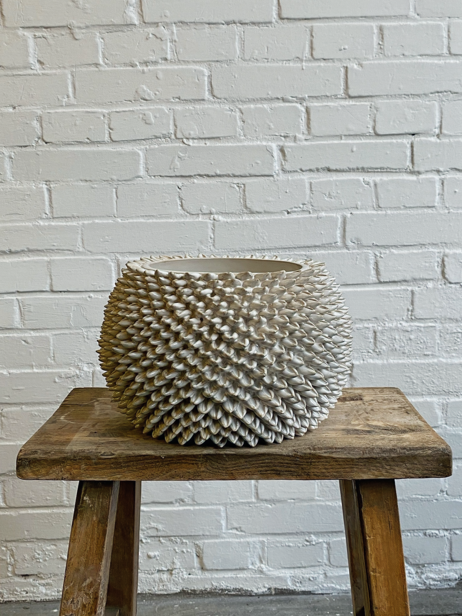 Handmade pot made out of shells