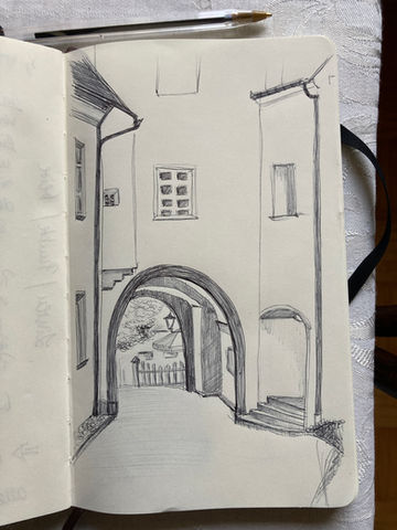 Durchgang am Turm in Michaelbeuern