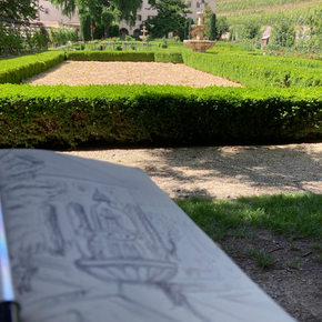 Klostergarten von Kloster Neustift