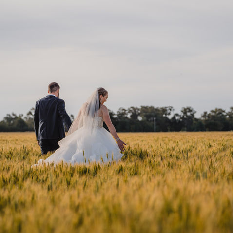 Bridal Photoshoot Inwheat field
