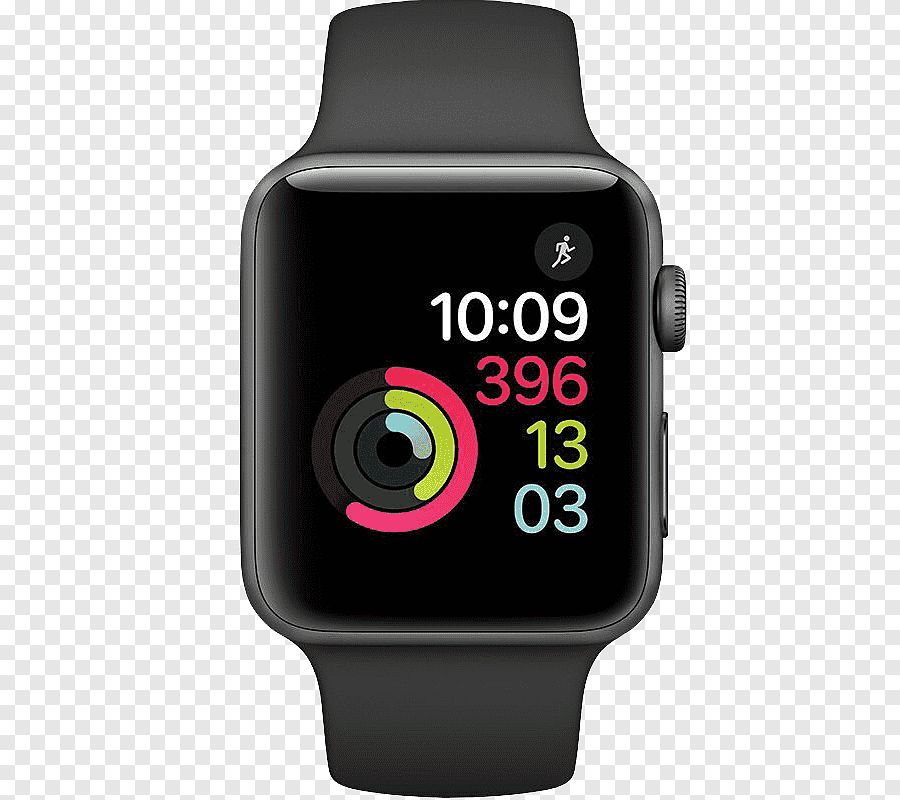 Thumbnail: Apple Watch Series 3 (GPS, 42mm) - Space Grey Aluminium Case with Black Sport Ba