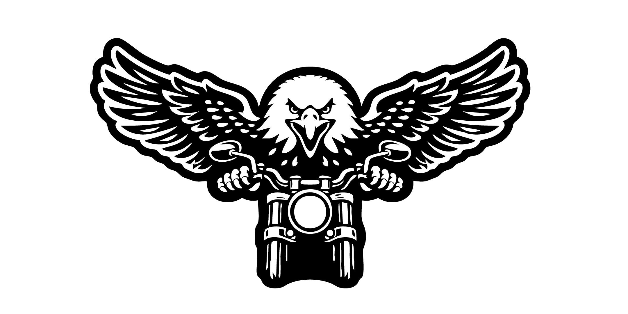 custom motorcycle eagle keychain patriotic steel design