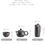Thumbnail: Purple Sand Tea Cups Ceramic Portable Teapot Set