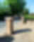Capped Off Gate Piers