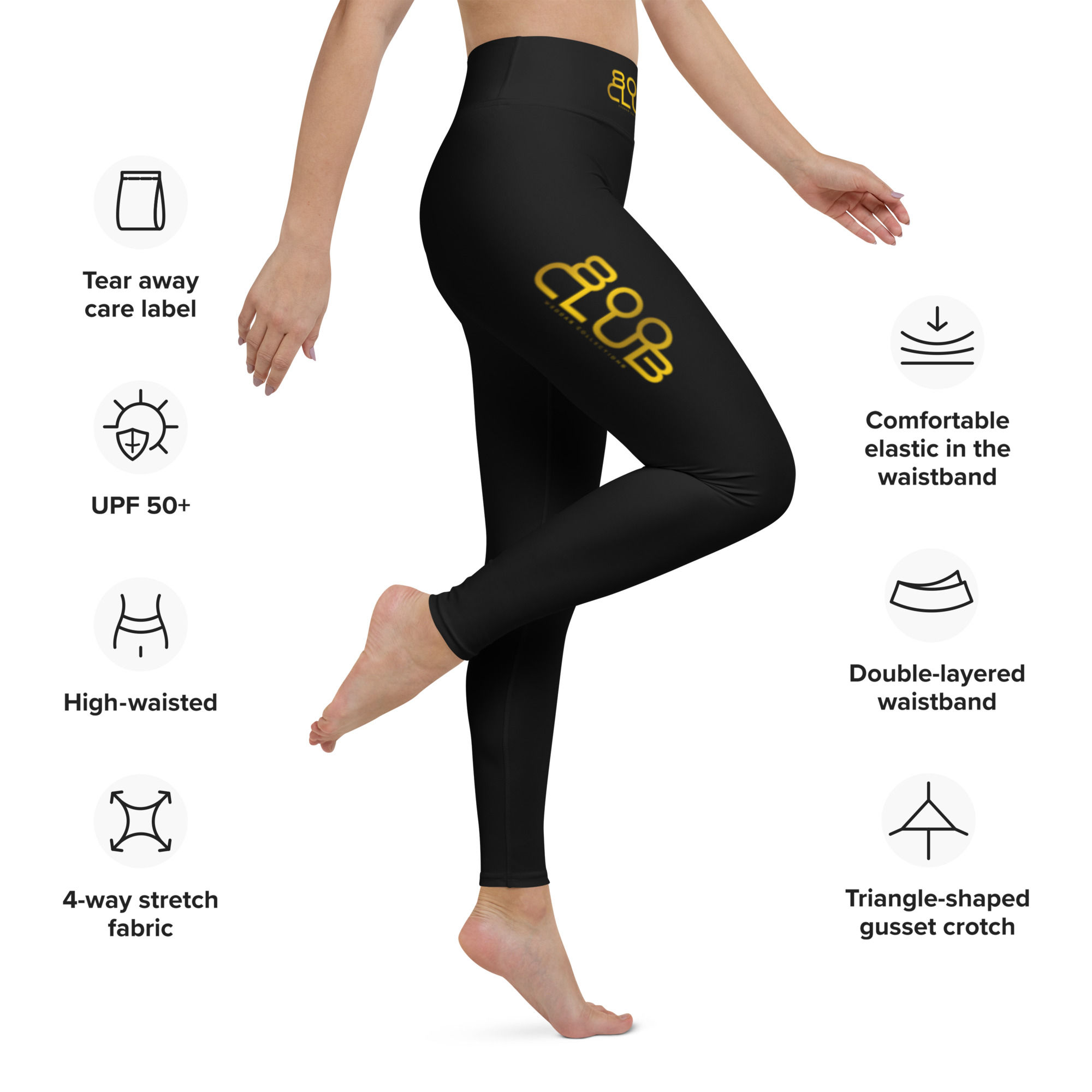 800 CLUB | GOLD | Yoga Leggings