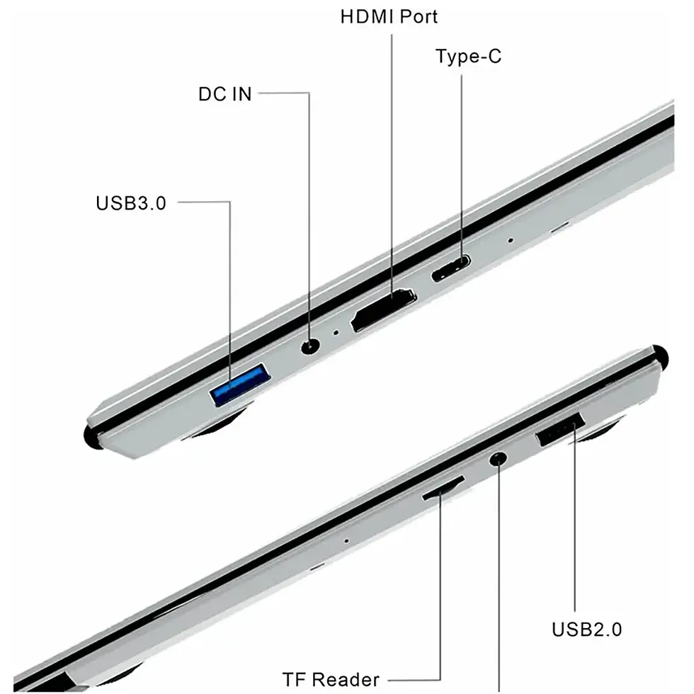 Thumbnail: 15.6" Inch Double Screen 16GB+512GB Intel PC Laptop