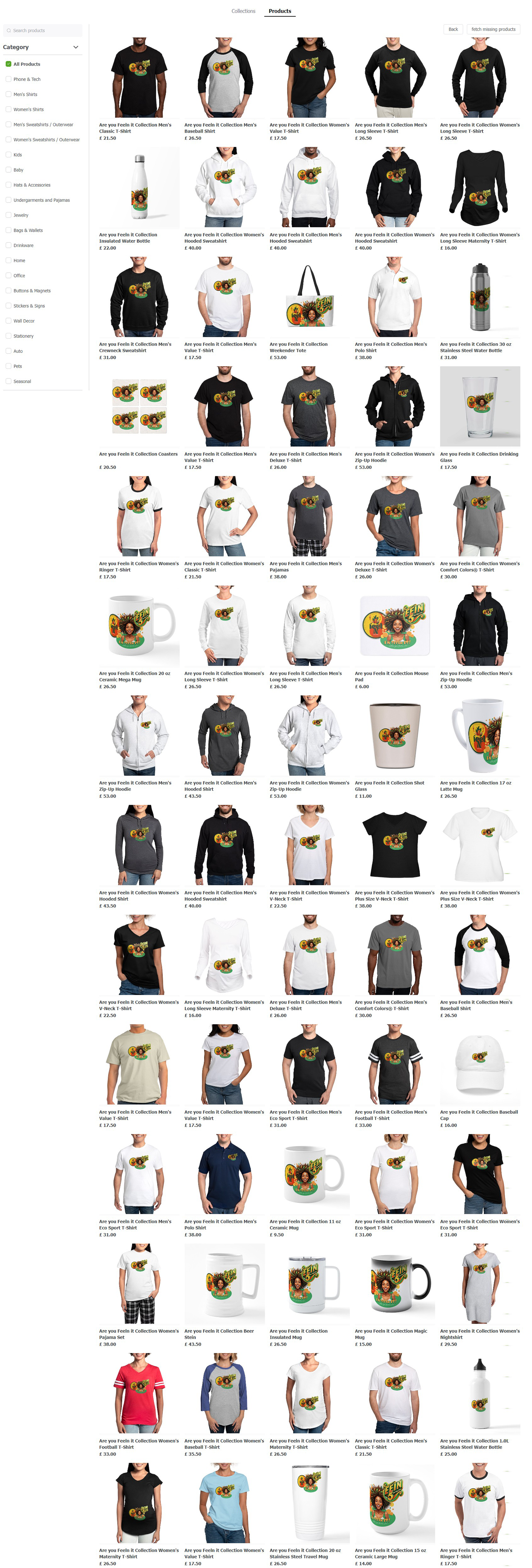 Shop with FEELn on the 5th powered by Cafe Press