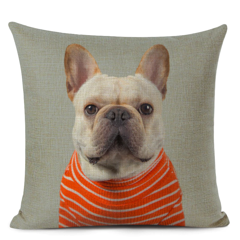 Thumbnail: Personalized Photo Pillow Covers Customized Pug Decoration Cushions Cover Cute 