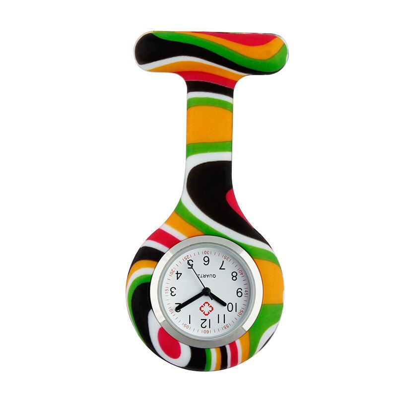 Thumbnail: Colorful Silicone Medical Nurse Watches  Brooch Tunic Fob Pocket 