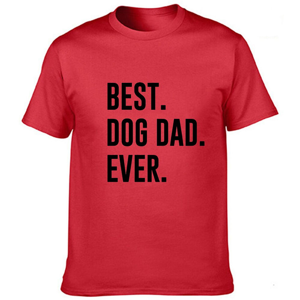 Thumbnail: Best Dog Dad Ever Men Graphic T Shirt 