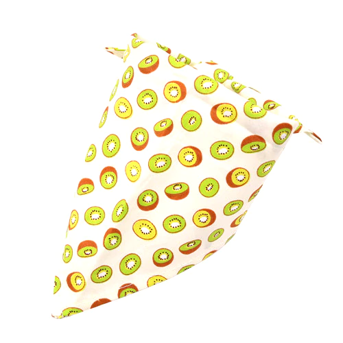 Thumbnail: Fruit Print Pet Bandana  Adjustable Cotton  Bandanas Pet   Grooming Accessories