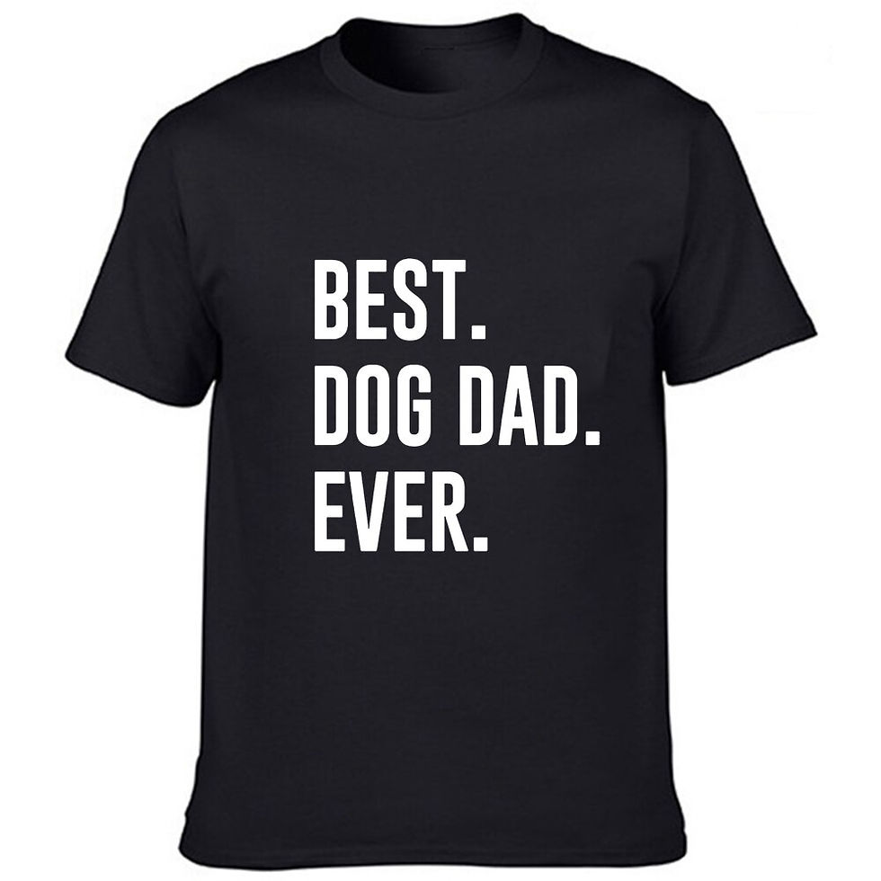Thumbnail: Best Dog Dad Ever Men Graphic T Shirt 