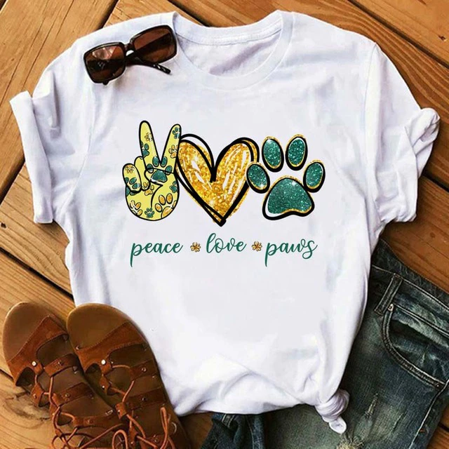 Thumbnail: Peace Love Dogs Womens T Shirt