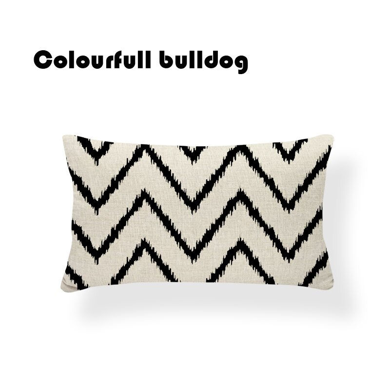 Thumbnail: Designer Ikat Tribal Patterns Chevron Butterfly Cushion Cover Pillow  30x50 