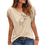 Thumbnail: Creative Horse Women Cotton Tassel Casual T-shirt Clothing 