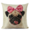 Thumbnail: Personalized Photo Pillow Covers Customized Pug Decoration Cushions Cover Cute 