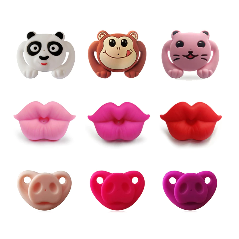 Thumbnail: Top Silicone Funny Nipple Dummy  Pacifiers Soother Joke Prank Toddler / puppy