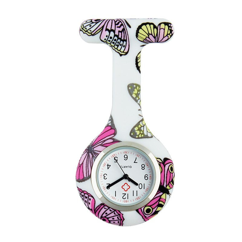 Thumbnail: Colorful Silicone Medical Nurse Watches  Brooch Tunic Fob Pocket 